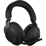 Jabra Evolve2 85 Noise-Canceling Wireless Over-Ear Headset with Stand (Unified Communication, USB Type-A, Black) (4)