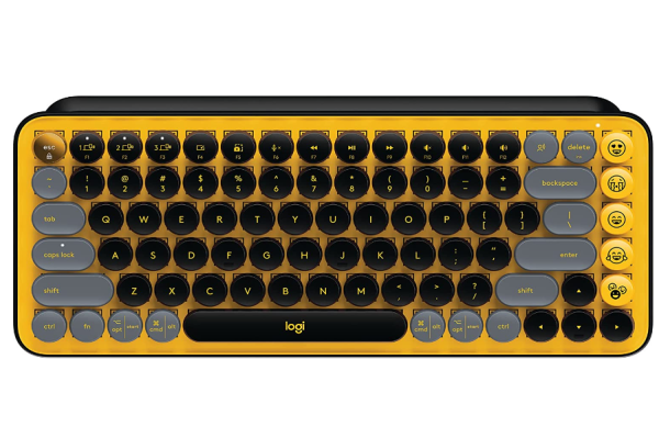 Logitech POP Keys Wireless Bluetooth Mechanical Keyboard (Blast Yellow)