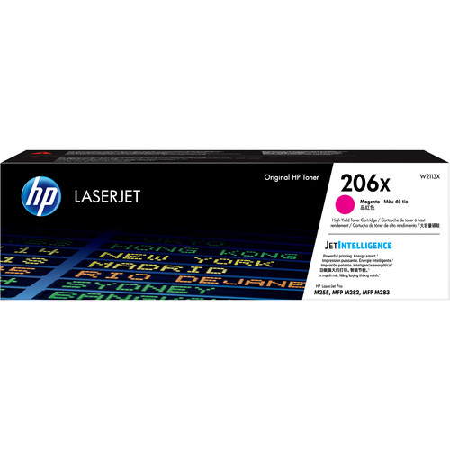 HP 206X High-Yield Magenta LaserJet Toner Cartridge
